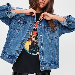 New with tags- Missguided Oversized Denim jacket